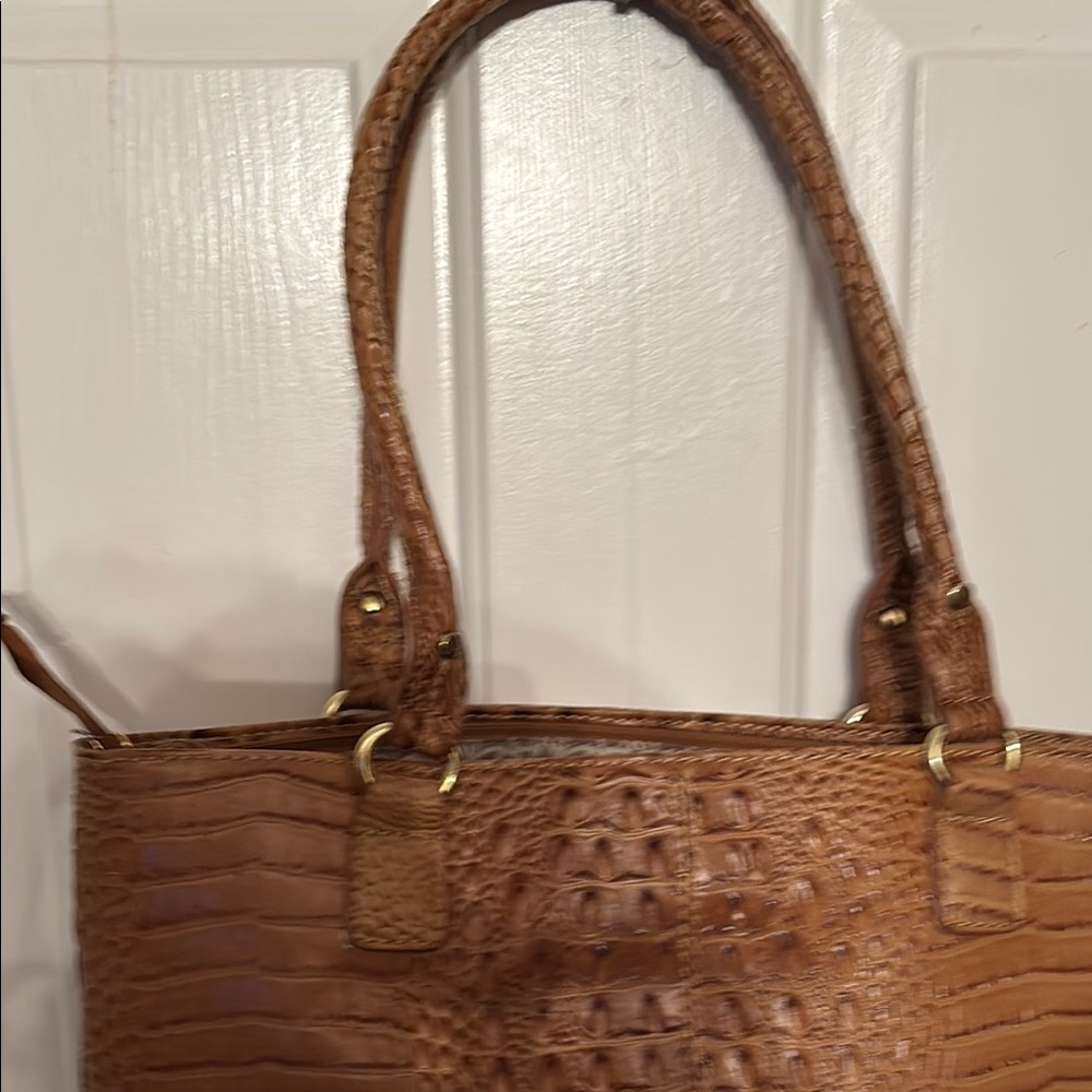 Marc Fisher Brown Crocodile Embossed Tote - Picture 8 of 13